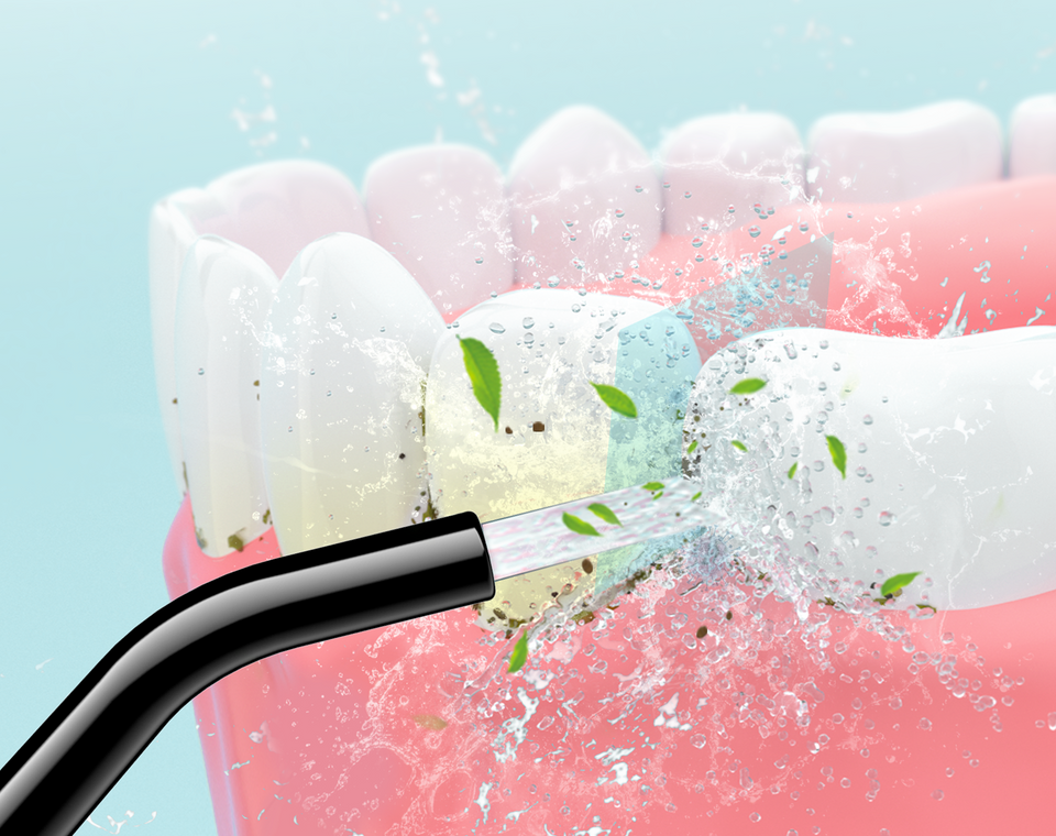 COSLUS C30 mostrando limpieza interdental