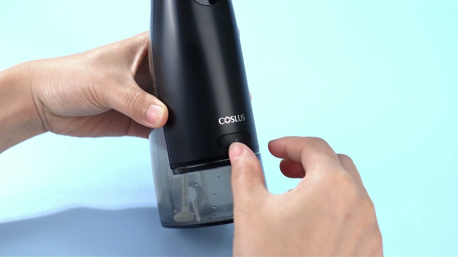 COSLUS E40 mostrando el ajuste del depósito
