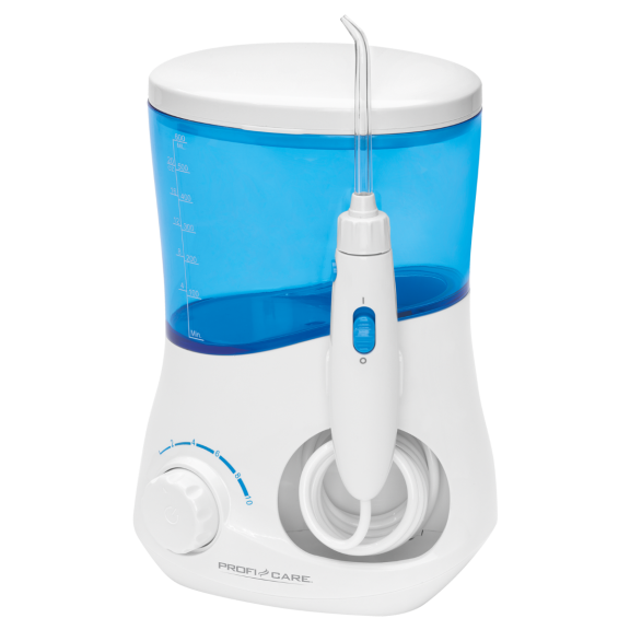ProfiCare MD 3005 mostrando el depósito de 600 ml y el regulador continuo de presión