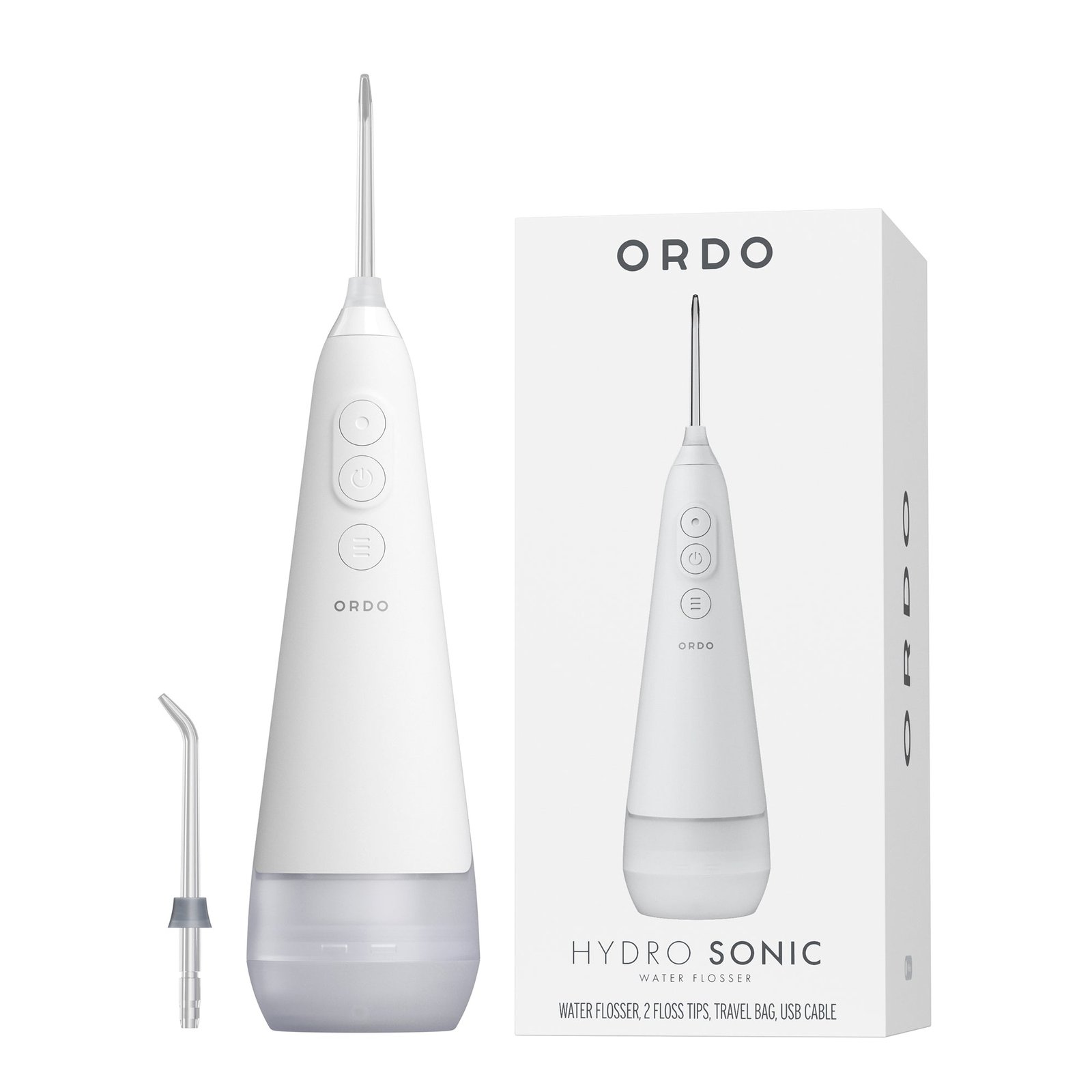 Ordo Hydro Sonic Water Flosser blanco con caja
