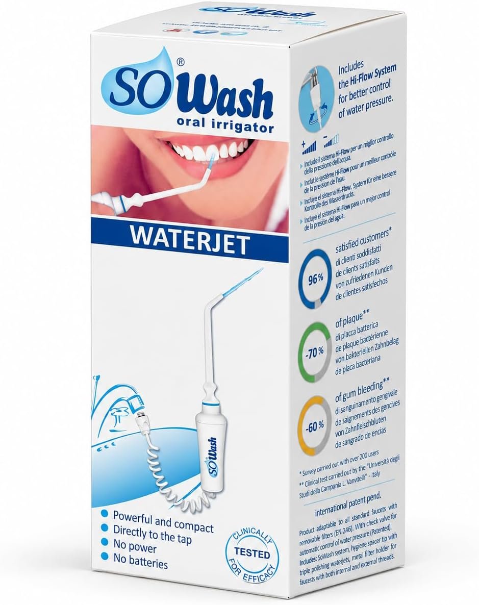 SoWash Waterjet con accesorios y adaptadores