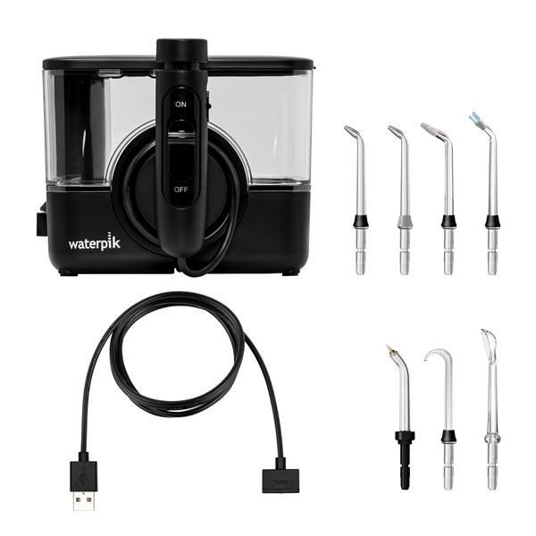 Waterpik ION WF-12 con sus siete puntas y accesorios
