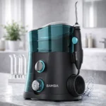 Irrigador dental de sobremesa Cecotec Bamba ToothCare 1200 Jet Pro en baño premium, sin texto