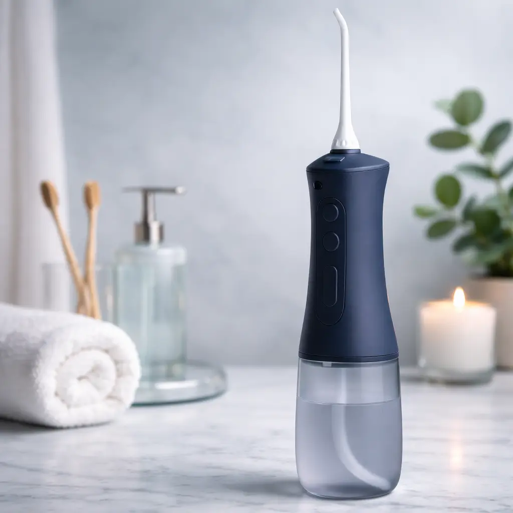 Irrigador dental de viaje portátil (comparativa) en formato compacto para llevar en neceser