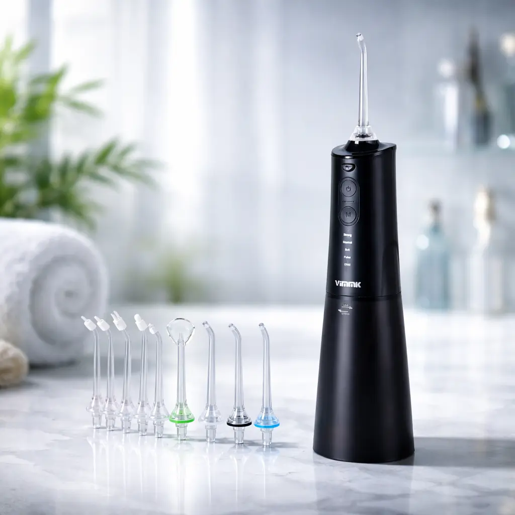 Irrigador dental portátil Vimmk Y208 en primer plano