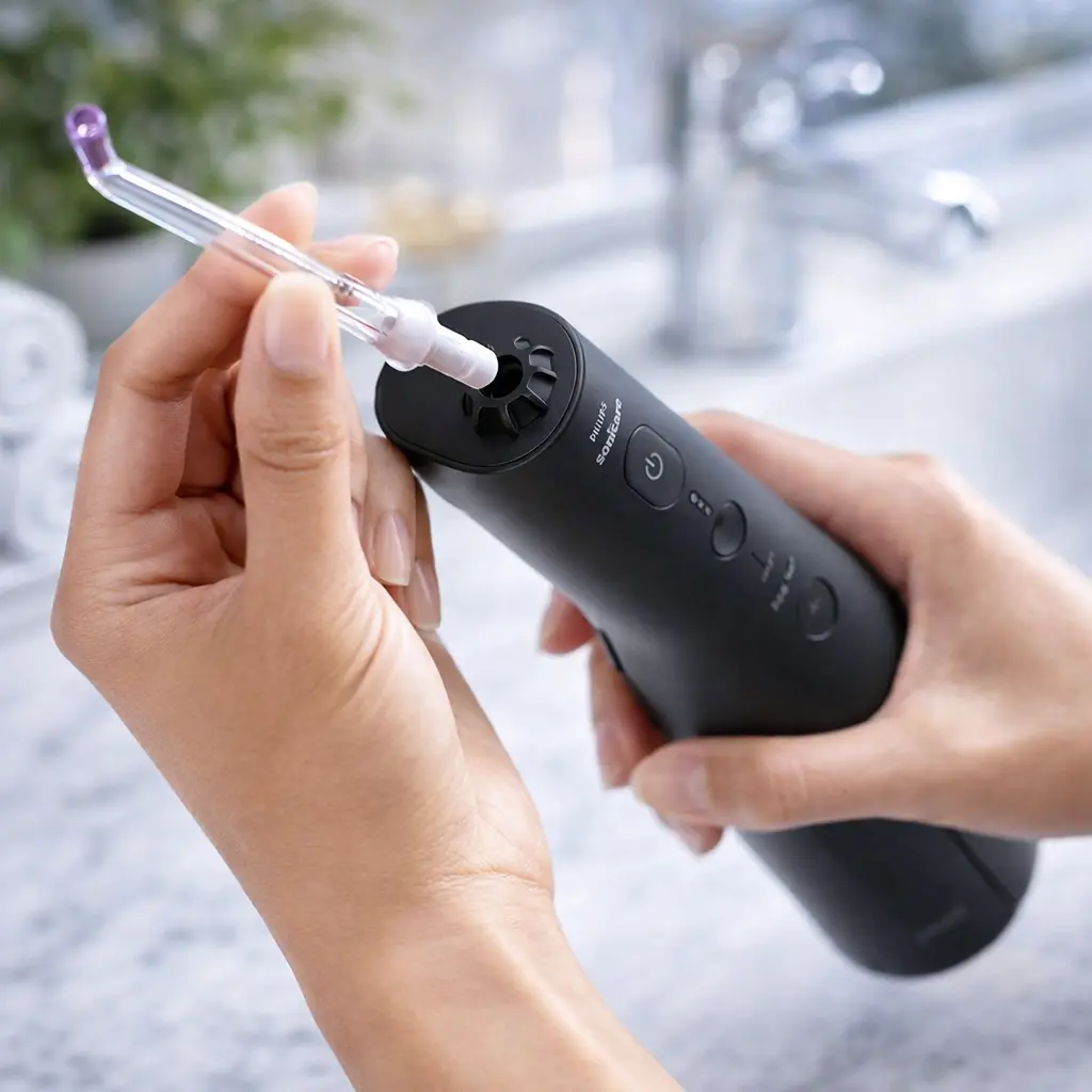 Philips Sonicare Power Flosser 3000 sin cable: irrigador oral con Quad Stream